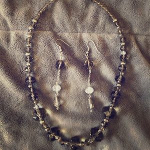 Beautiful handmade necklace and earring set
